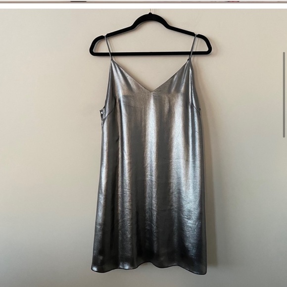 Wilfred Free Vivienne Slip Dress (Midnight Silver) - Picture 2 of 7